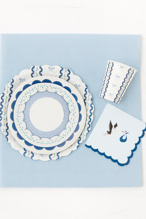 Blue Coquette Large Plates 10" (8 pack)