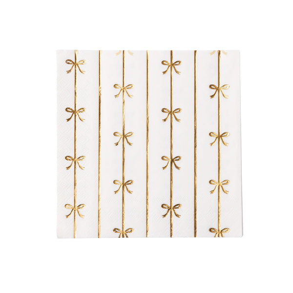 Gold signature bow large napkins for dog birthday party – Cherrysh Party