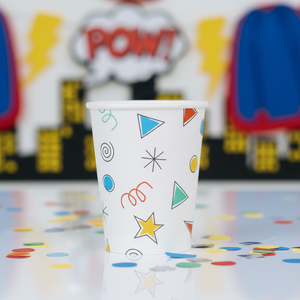 Happy Birthday Cups super hero party