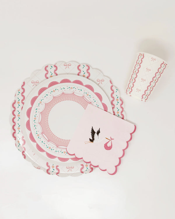 Pink Baby Shower Napkins (Set of 16)