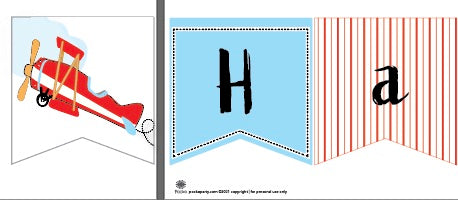 Airplane Banner Free Printable