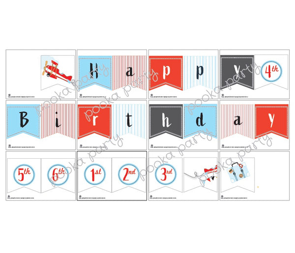 Airplane Banner Free Printable