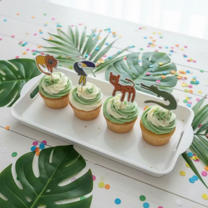 Tropical Animals Toppers (Set of 12)