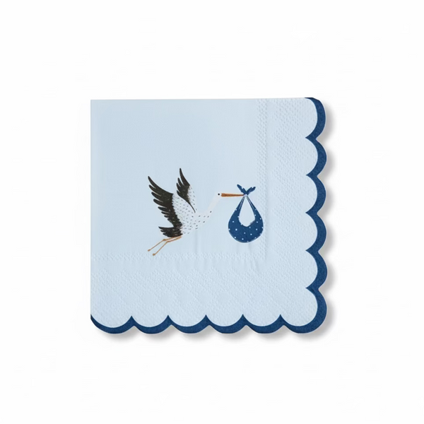 baby shower blue napkin
