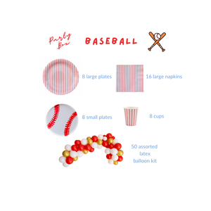 Baseball Party Supplies in a Box