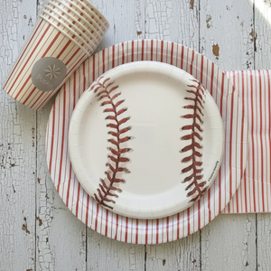Red Fine Stripes Napkins (Set of 16)