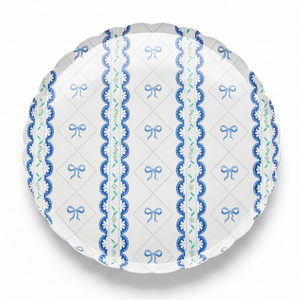 Pink Bow Coquette Large Plates 10" (8 pack)