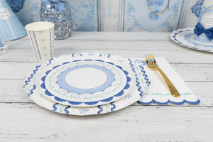 blue coquette party picture