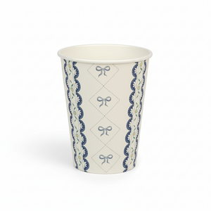 Blue Bow Coquette Paper Cups 9oz (8 pack)