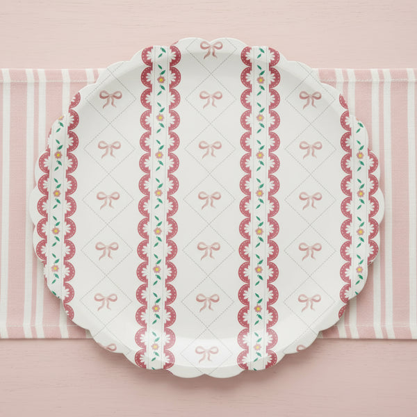 Cherry Coquette Large Plates 10" (8 pack)