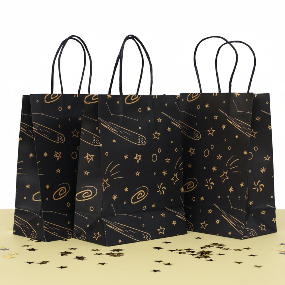 planets party bags for space themed birthday favors