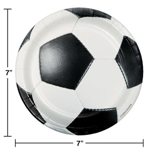 Soccer Party Dessert Plates 7" (Set of 8)