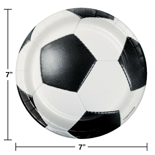 Soccer Party Dessert Plates 7" (Set of 8)