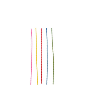 Striped Birthday Long Candles 20ct  Bright Colorful Cake Candles for Parties, Celebrations and Cupcakes