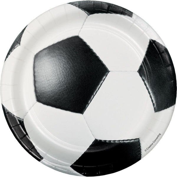 Soccer Party Dessert Plates 7" (Set of 8)