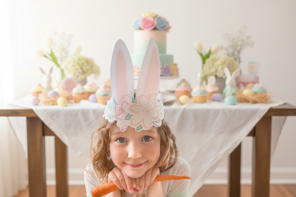 Free Printable Easter Bunny Ears and Place Cards for Boys and Girls