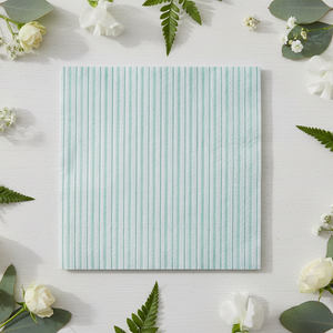 Mint Fine Stripes Napkins (Set of 16)
