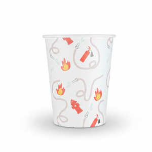 Firetruck Paper Cups  9oz (8 Pack)
