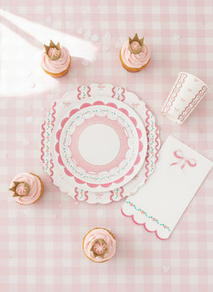 Pink Bow Coquette Luncheon Napkins (Set of 16)