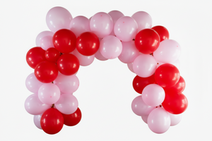 Pink Blend & Red Balloon Garland Kit
