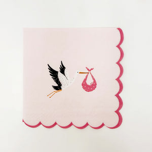 Blue Baby Shower Napkins (Set of 16)