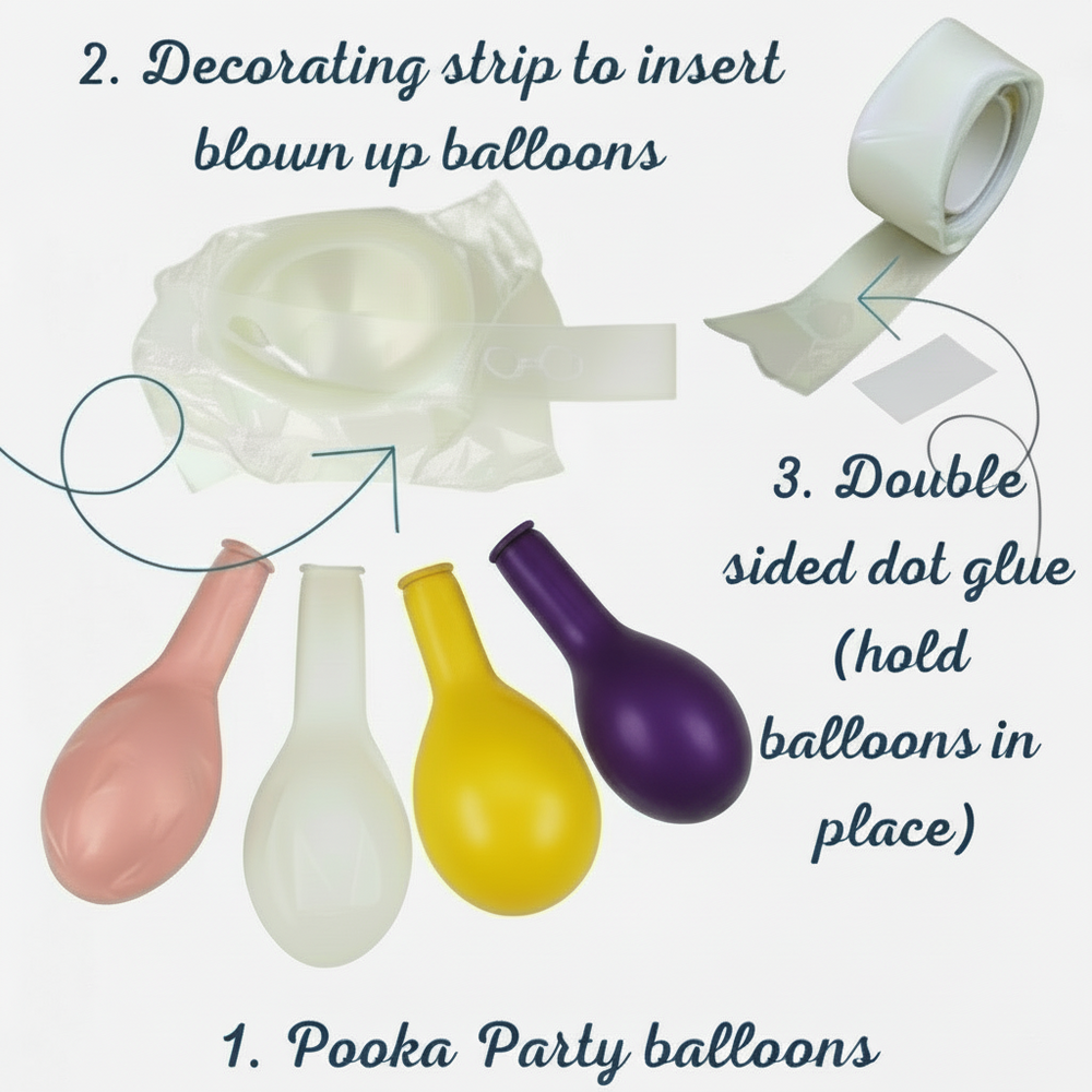mermaid unicorn balloon garland kit in pink yellow white and purple