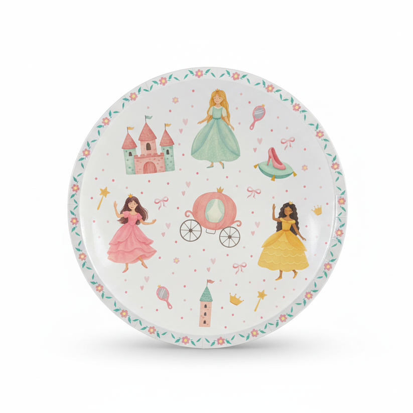 Princess Dessert Plates  8" (Set of 8)