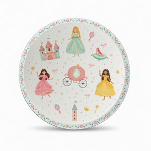 party plate with princess bows coquette party