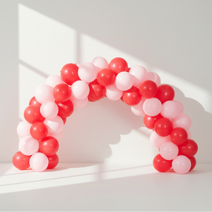 red_and_pink_balloons garland arch