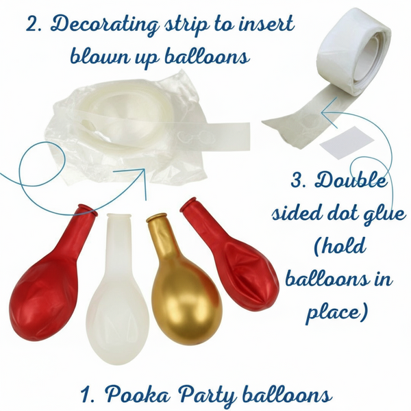 Baseball Balloon Garland Kit - Red, Gold & White (50+ Pack)