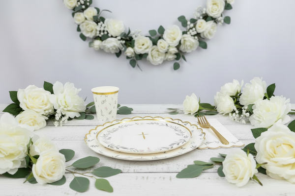 Religious Eucalyptus Dessert Plates 8" (Set of 8)