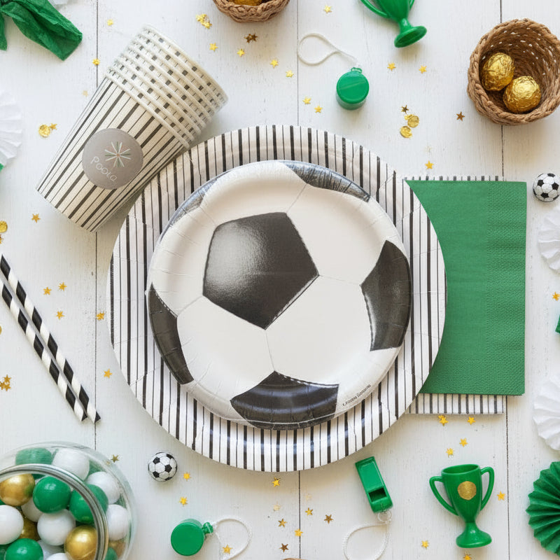 Soccer Party Dessert Plates 7" (Set of 8)