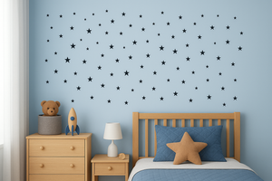 stars black wall decal vinyl for boy's and playroom