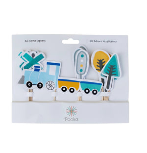 Trains Cupcake Toppers - Pooka Party