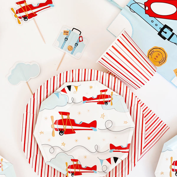 Airplane Small Plates (Set of 8) - Pooka Party