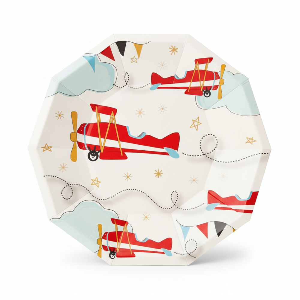 Airplane Small Plates (Set of 8) - Pooka Party