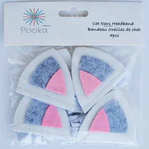 white Cat ears headband - Pooka Party