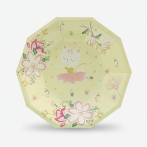 Cat Ballerina Plates - Pooka Party