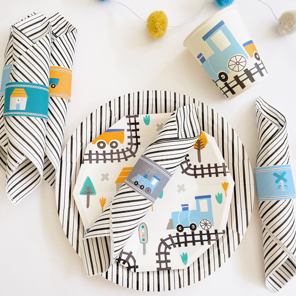 train party napkin rings free printable