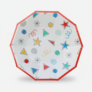 Happy Colors Small Birthday Party Plates - Pooka Party