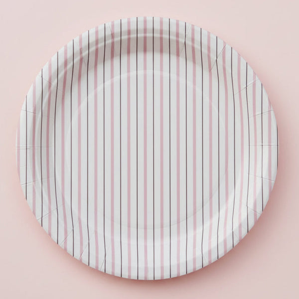Pink paper plates - Pooka Party