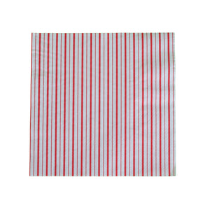 striped white and red paper napkins - Pooka Party
