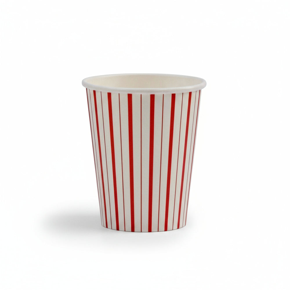 Red and White Striped Paper Cups - Pooka Party