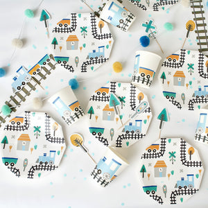 Steam Train Party Supplies in a Box - Pooka Party