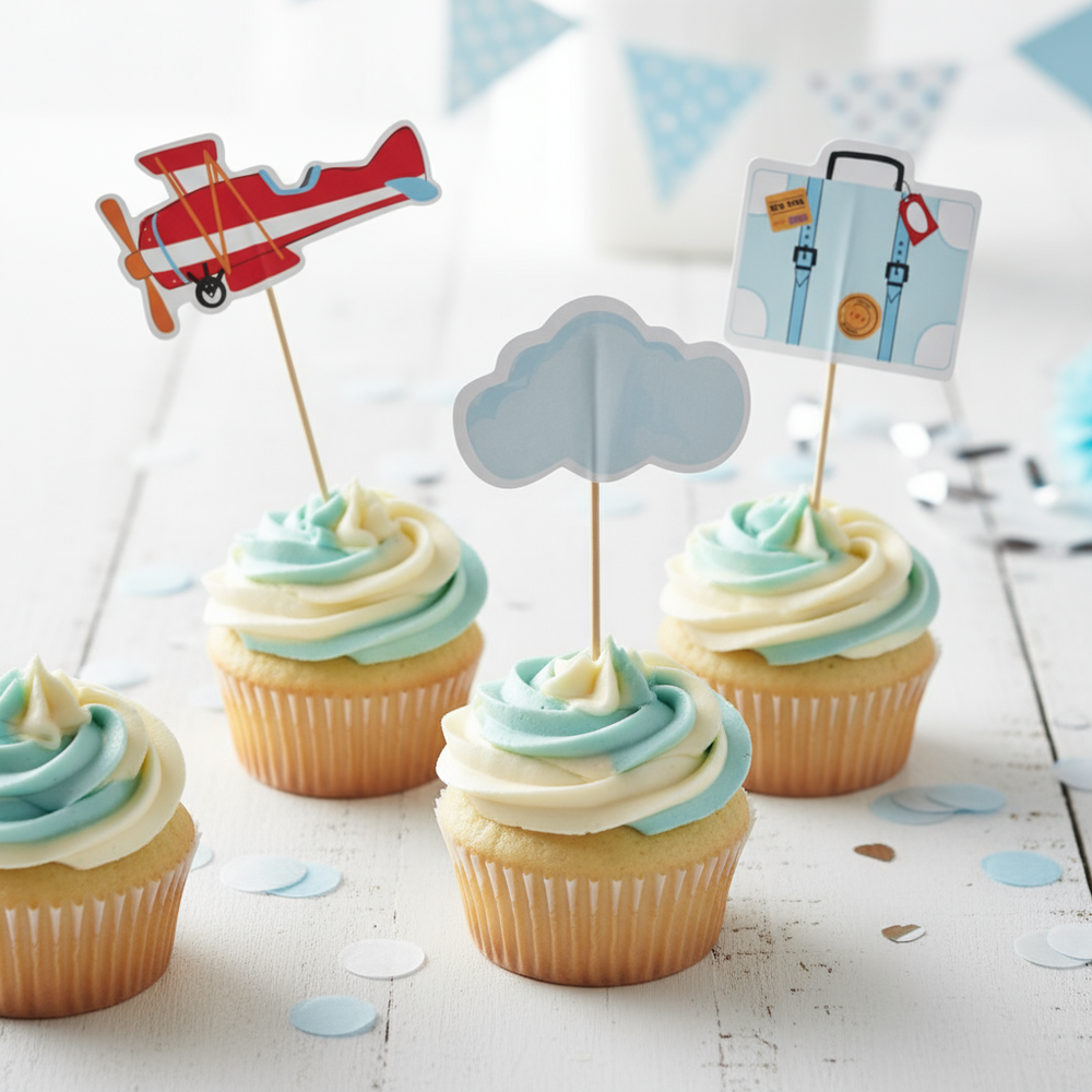 Airplane Toppers (Set of 12) - Pooka Party