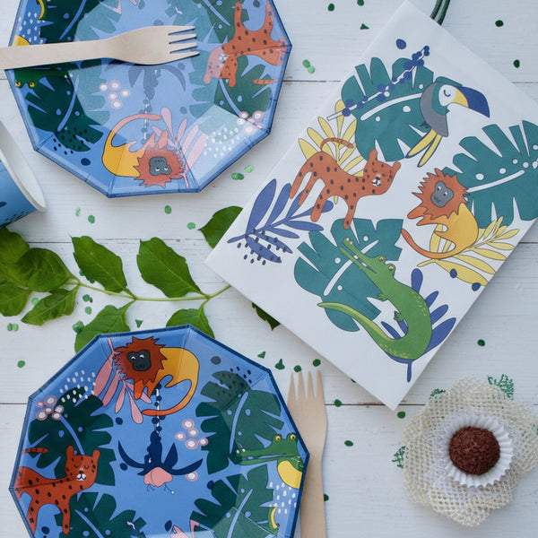 Tropical Party Bags Plates- Pooka Party