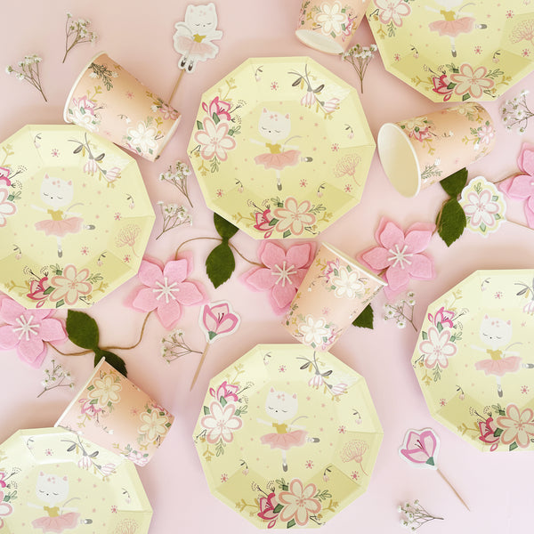 Cat Ballerina Party Supplies in a Box - Pooka Party