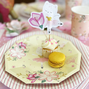 Cat ballerina cake toppers - Pooka Party