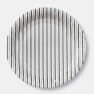 Black and white paper plates- Pooka Party