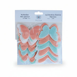 Peach mint Butterfly Fairy Garland - Pooka Party
